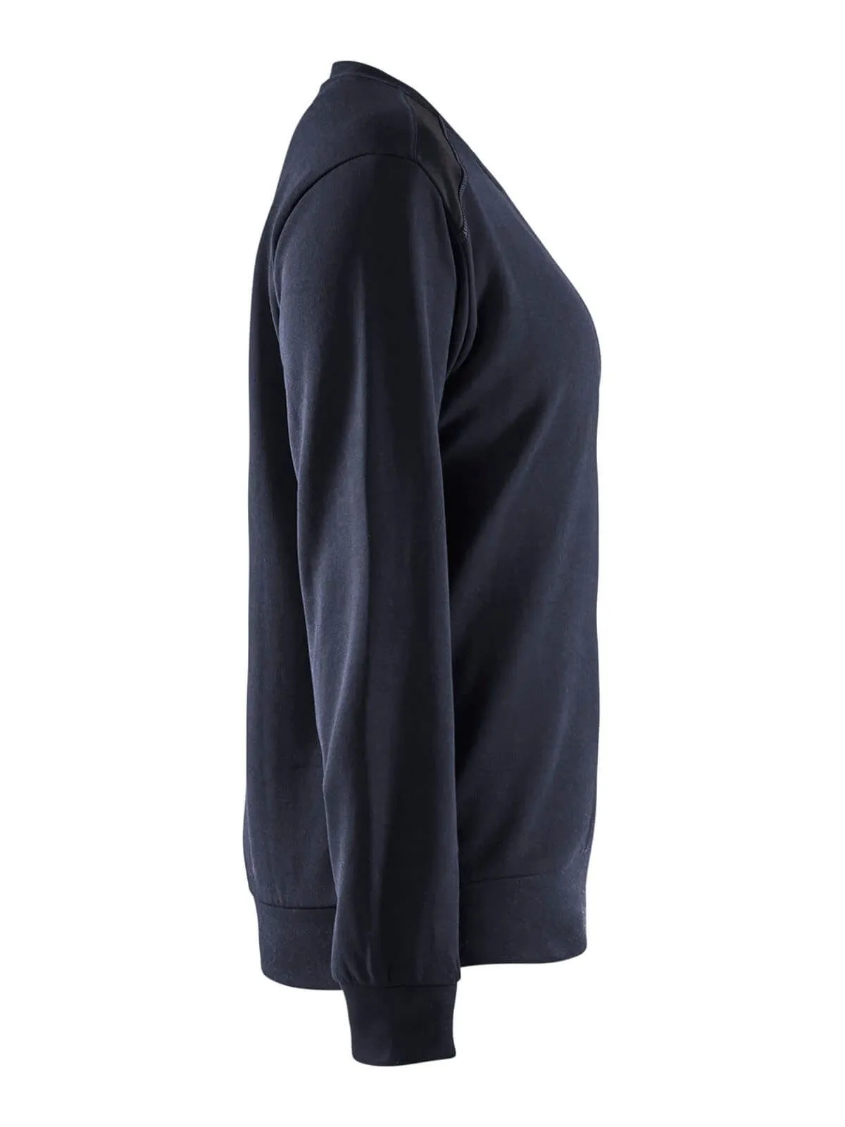3408-1158&#x20;Women&#x27;s&#x20;Work&#x20;Sweater&#x20;Two&#x20;Tone&#x20;Cotton&#x20;-&#x20;Bl&#xE5;kl&#xE4;der