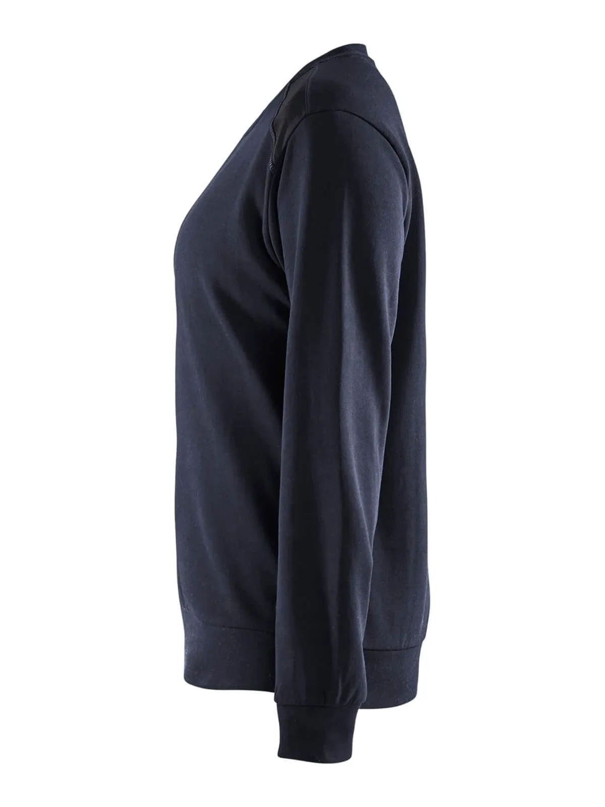 3408-1158&#x20;Women&#x27;s&#x20;Work&#x20;Sweater&#x20;Two&#x20;Tone&#x20;Cotton&#x20;-&#x20;Bl&#xE5;kl&#xE4;der