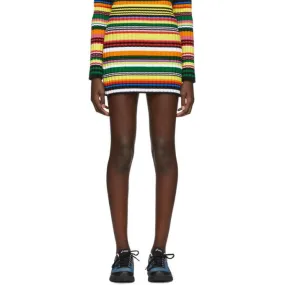 AGR SSENSE Exclusive Multicolor Striped Miniskirt