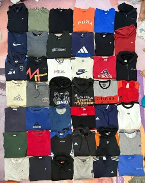 Authentic Mix branded sweatshirts and hoodies 42 piece