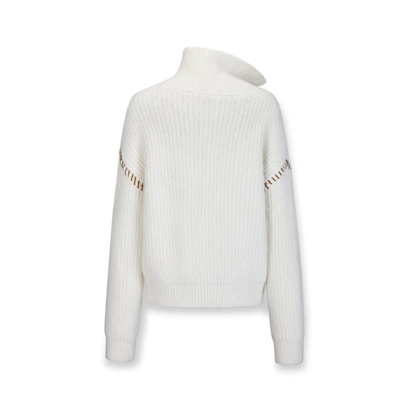 Chemical Reaction Hand Knitted Two Way to Wear Wool Sweaters