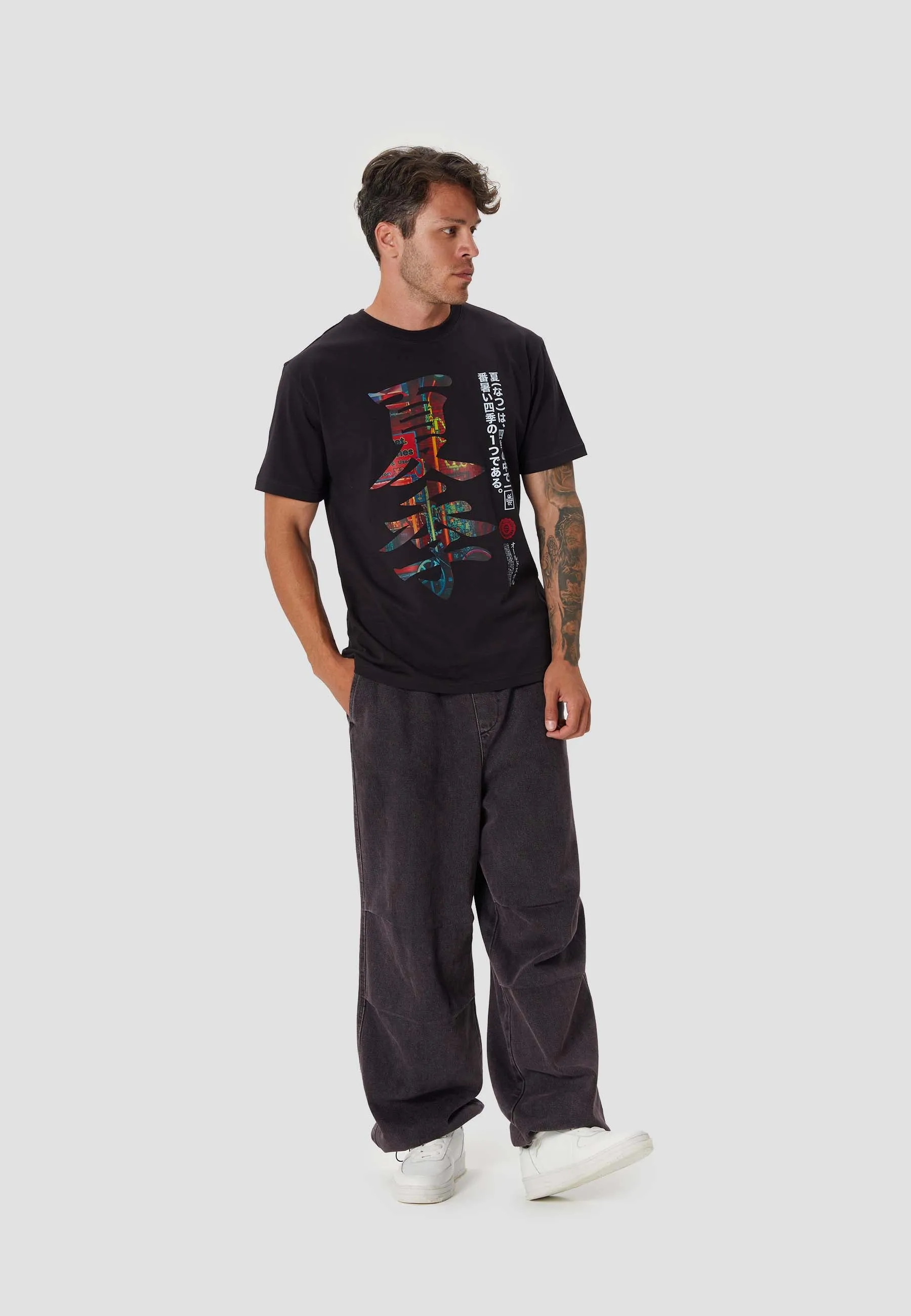 Chinese Summer T-Shirt Black