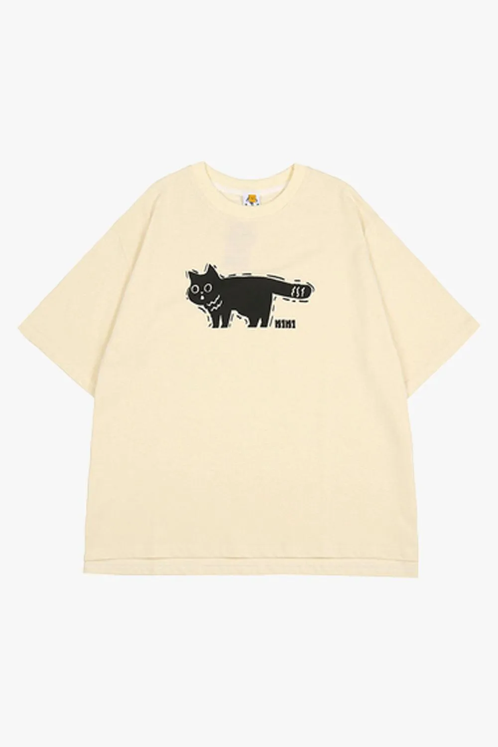 Dark Shaky Cat Aesthetic T-Shirt