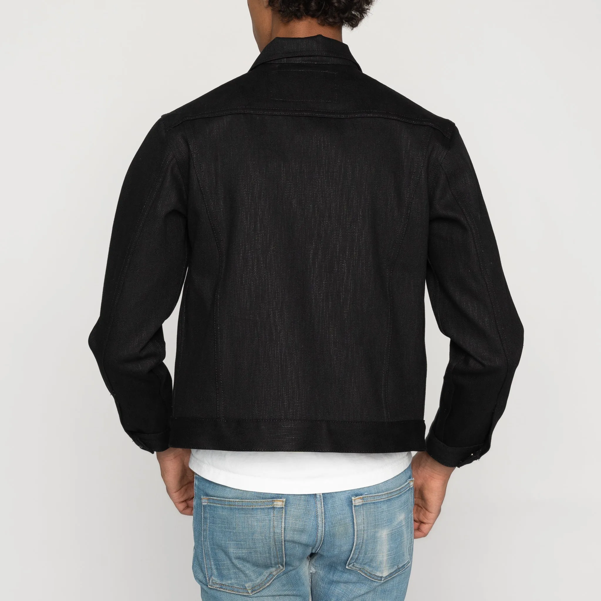 Certainly! Heres an optimized product title with descriptive modifiers:

Shinigami Selvedge Denim Jacket - Premium Japanese Selvedge Cotton, Authentic Unisex Fit