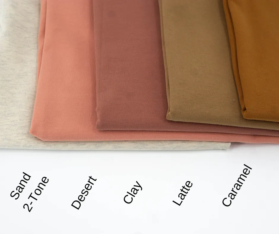 Desert - LUXE Solids Jersey Knit - 1/2 Metre