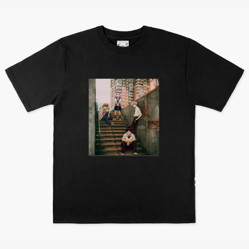 Dullcore Aesthetic Evangelion Characters Anime T-Shirt