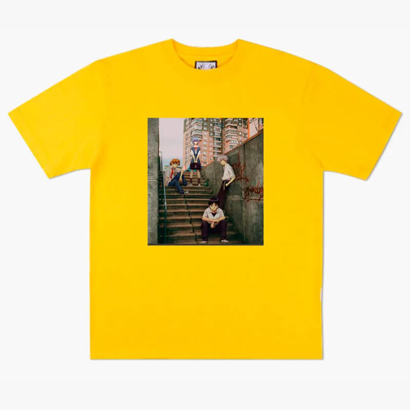Dullcore Aesthetic Evangelion Characters Anime T-Shirt