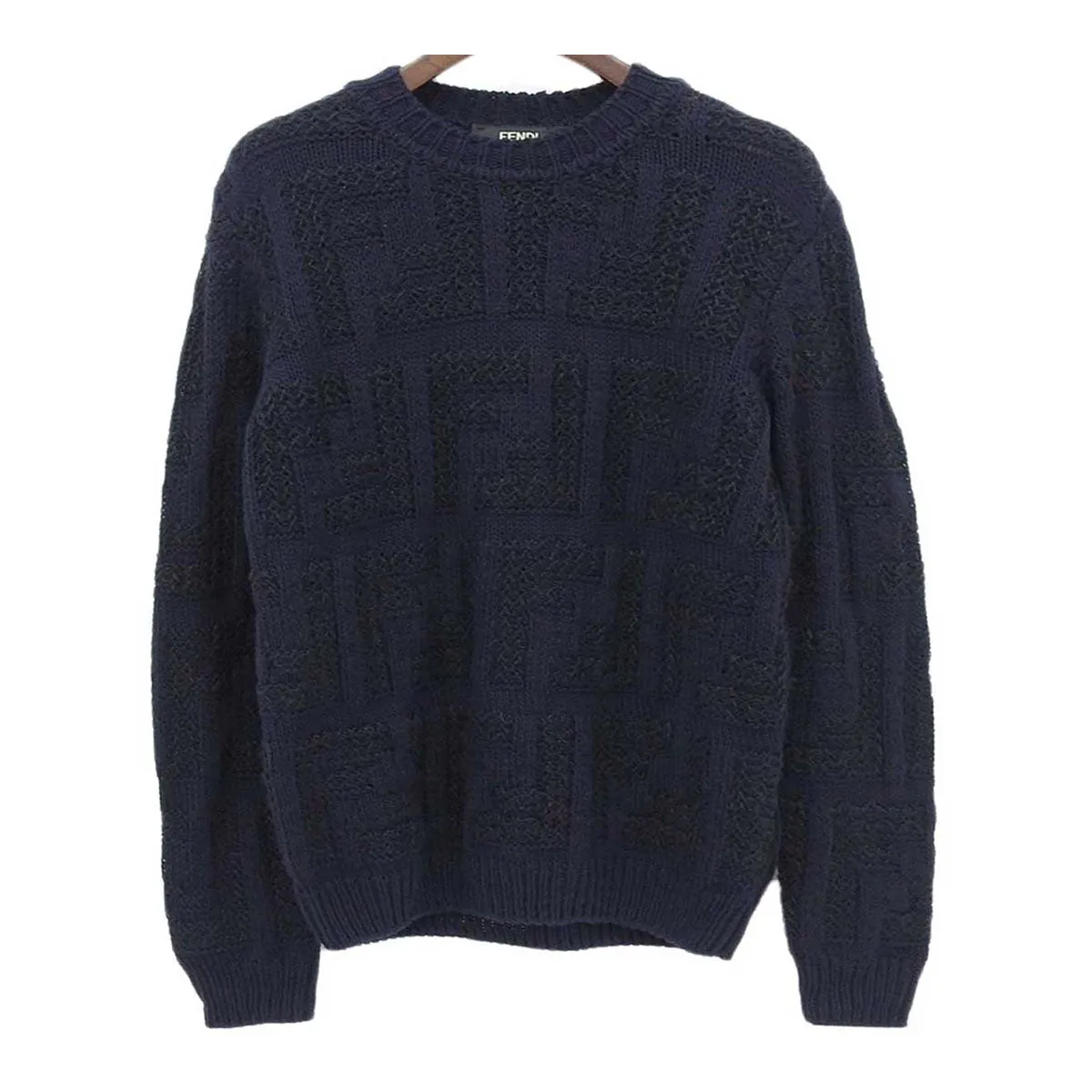 Fendi Knit Sweater FZX091 AR82 Navy