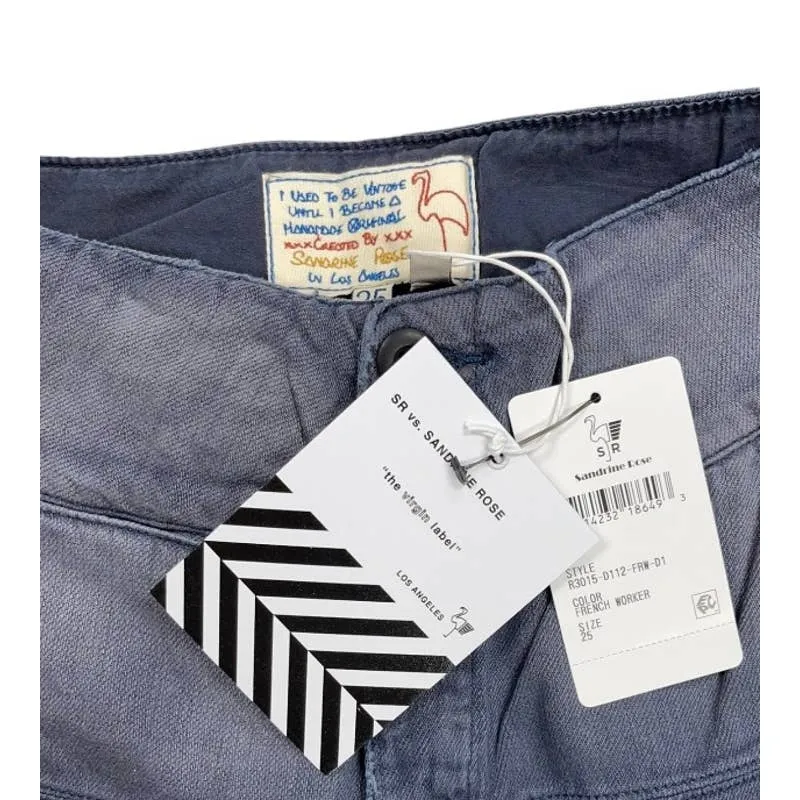 Free People x Sandrine Rose French Worker Patchwork Pants Size 25