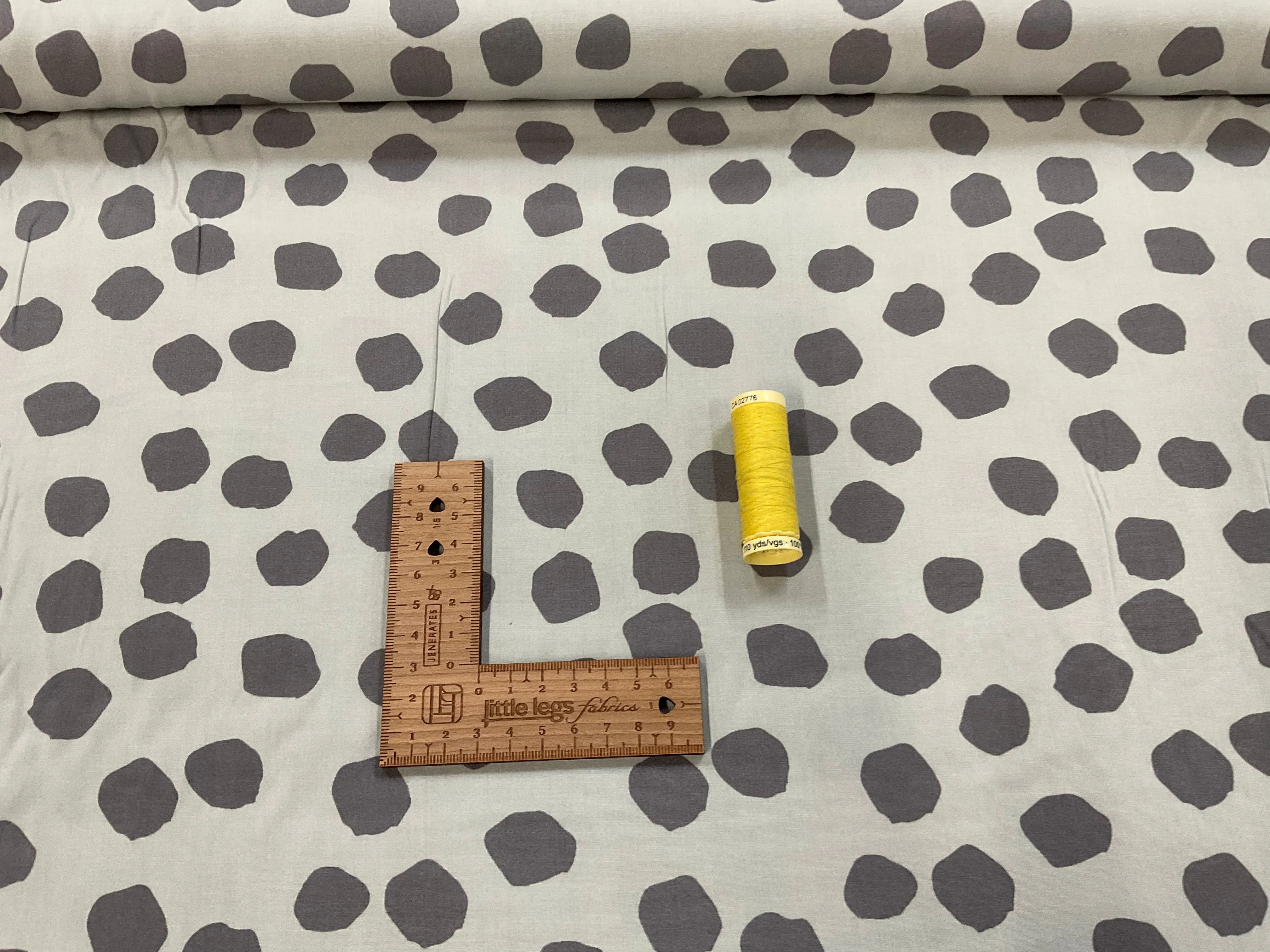 Grey Dab Viscose Rayon Fabric