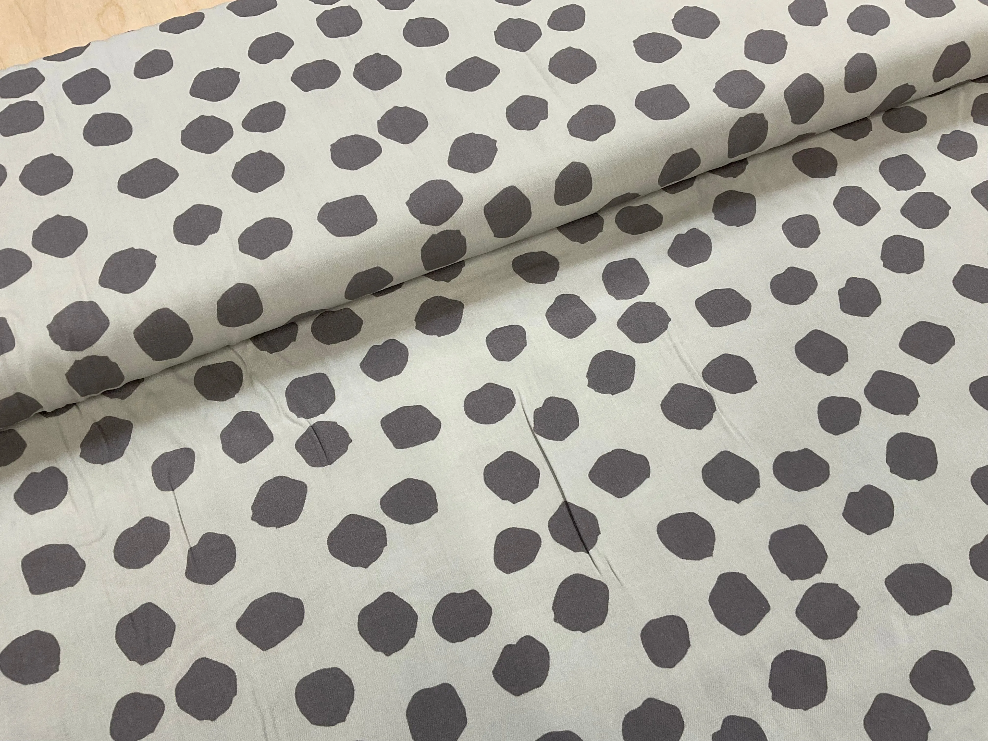 Grey Dab Viscose Rayon Fabric