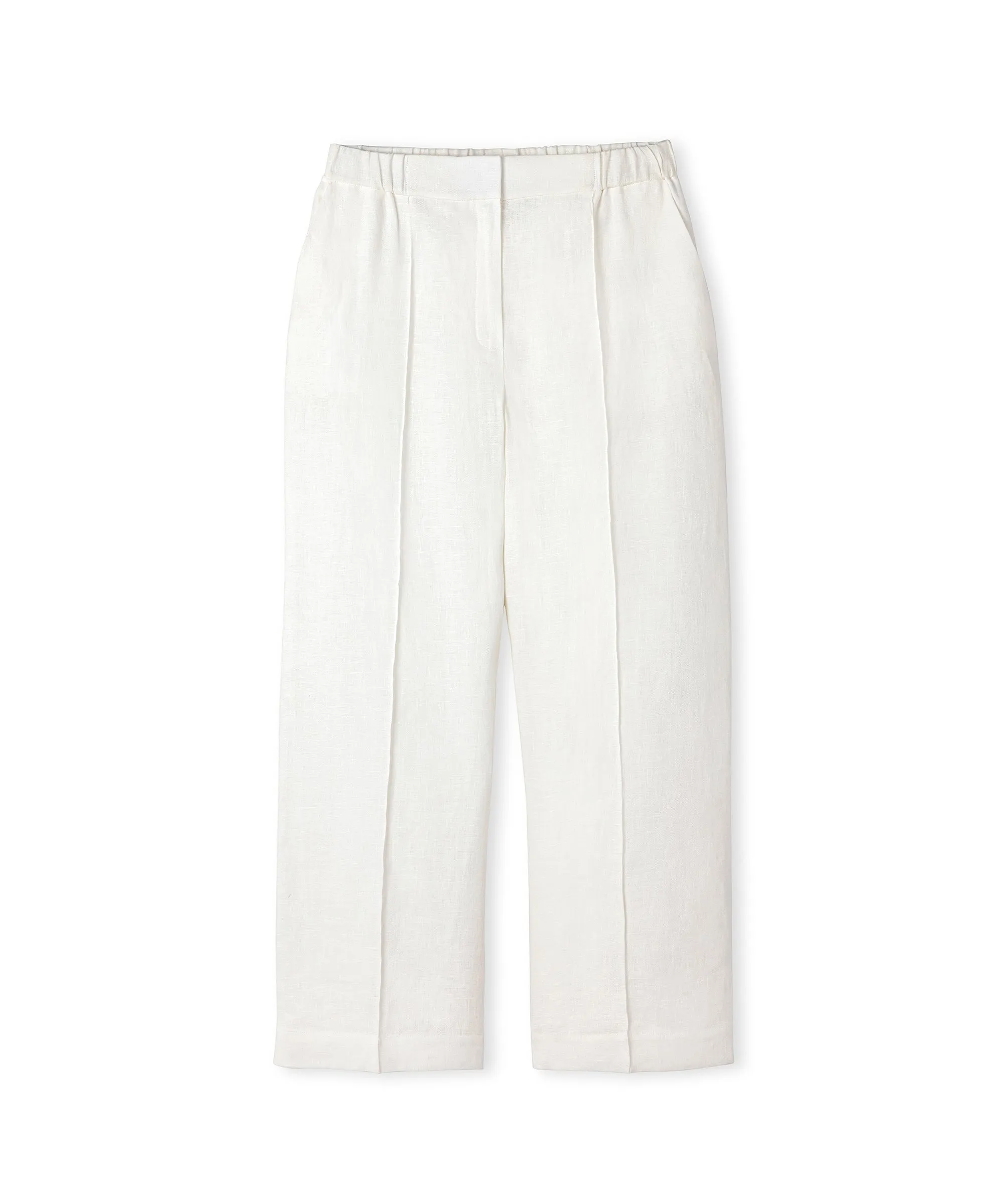 Ipekyol Straight Fit Linen Trousers White