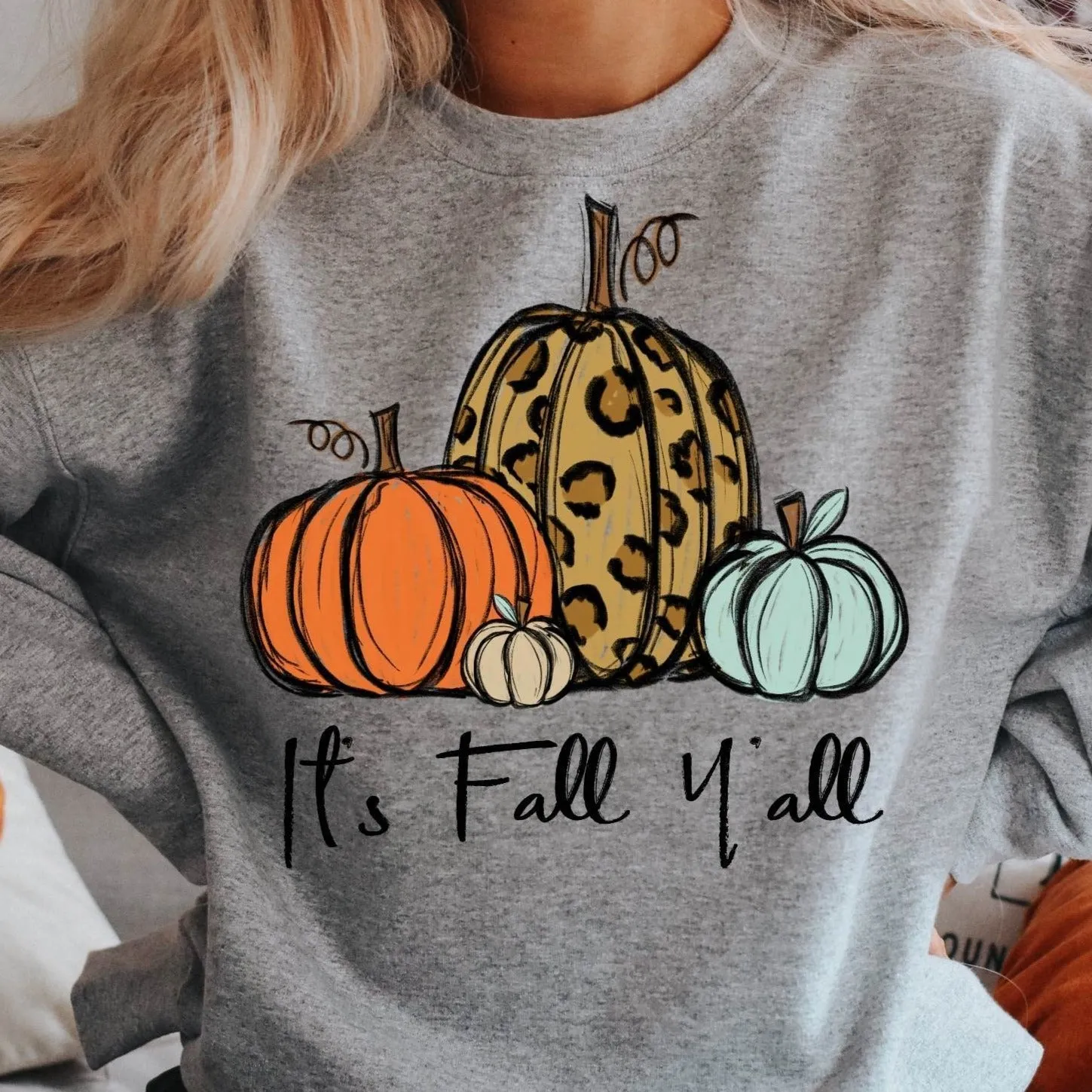 It's Fall Ya'll Sweater - Gray