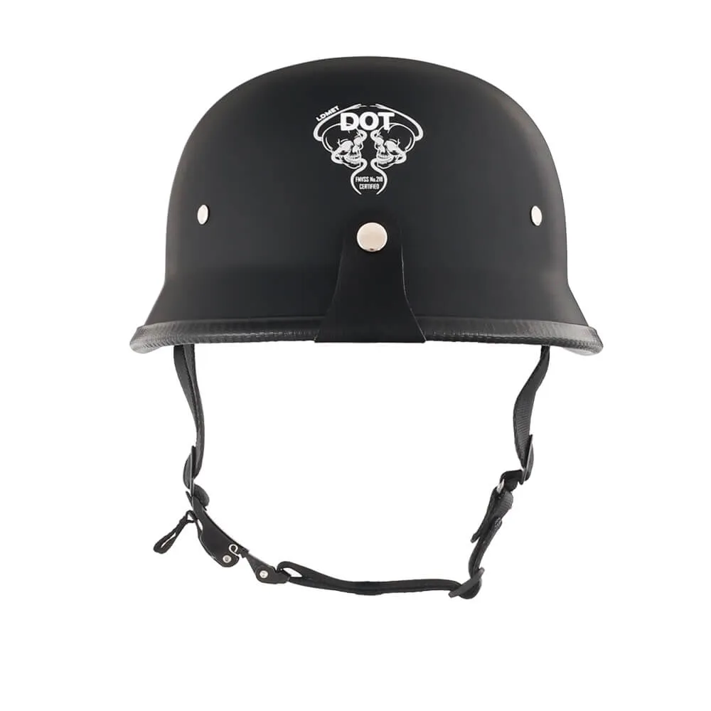 Lightweight Mayan DOT Germanator Helmet / Matte Black