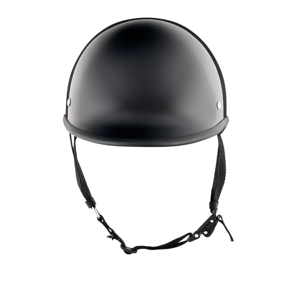 Low Profile Reversible DOT Polo Helmet / Gloss Black