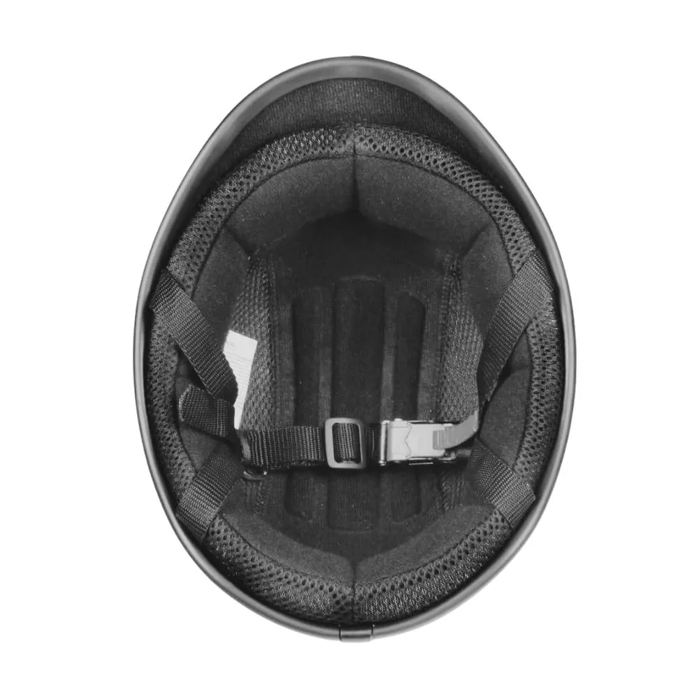 Low Profile Reversible DOT Polo Helmet / Gloss Black