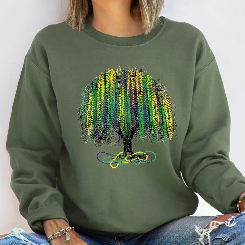 Mardi Gras Tree Sweatshirt