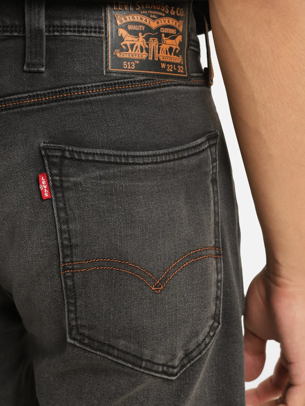 Men's 513 Grey Straight Fit Jeans
